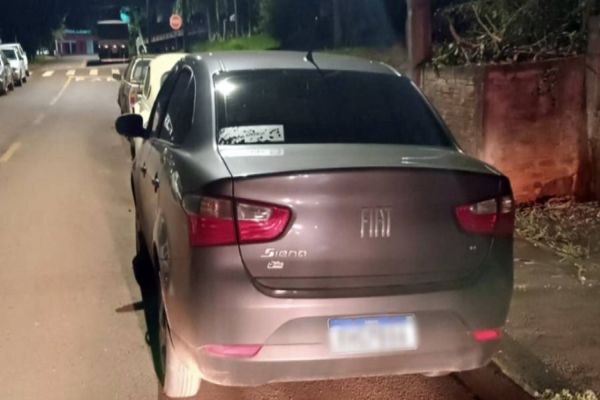 Carro roubado de padre em Lindoeste é recuperado após assalto à mão armada