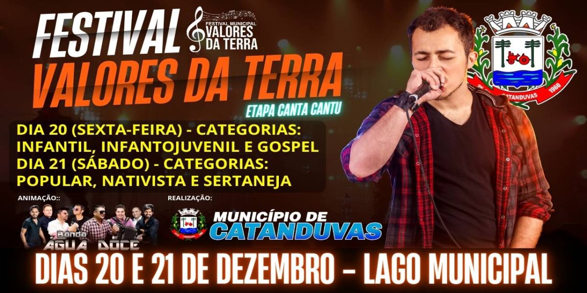 Catanduvas celebra a música em grande estilo com o Festival Valores da Terra