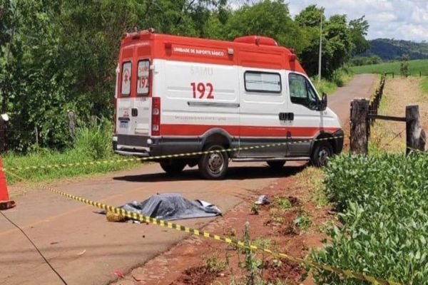 Motociclista perde a vida em acidente na comunidade de São Roque, no interior de Santa Helena