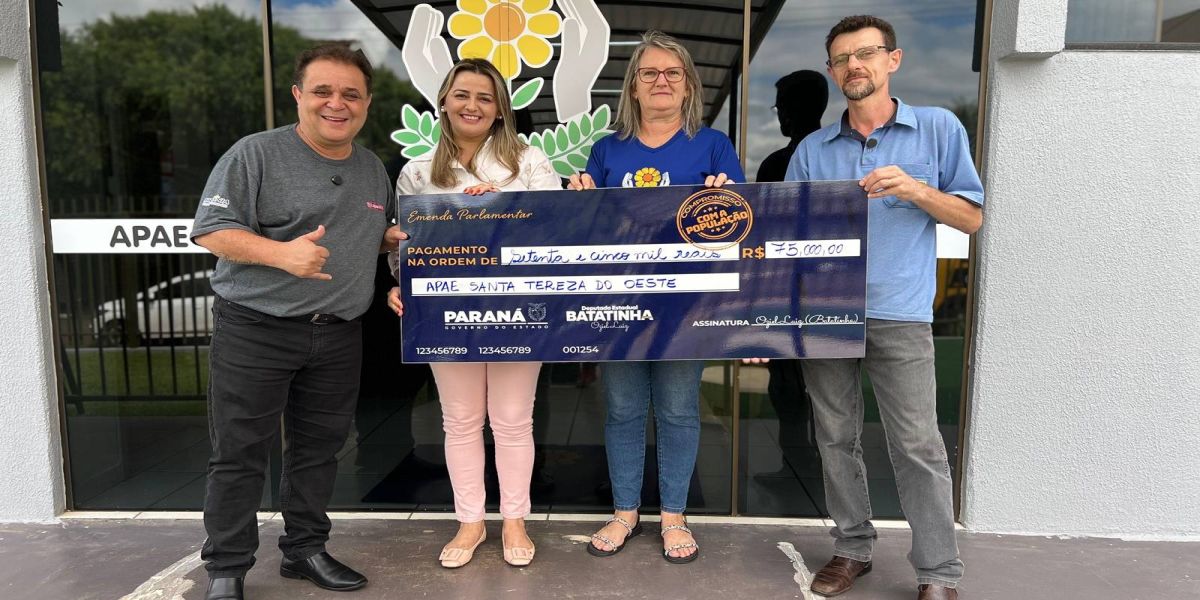 Deputado Batatinha indica R$ 2,5 milhões para APAEs e casas de apoio