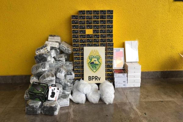 Operação Força Total X apreende mais de 300 eletrônicos de origem paraguaia em Cascavel