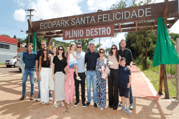 Imagem referente a notícia: Ecopark Santa Felicidade passa a se chamar "Plínio Destro" em homenagem ao empresário Cascavelense