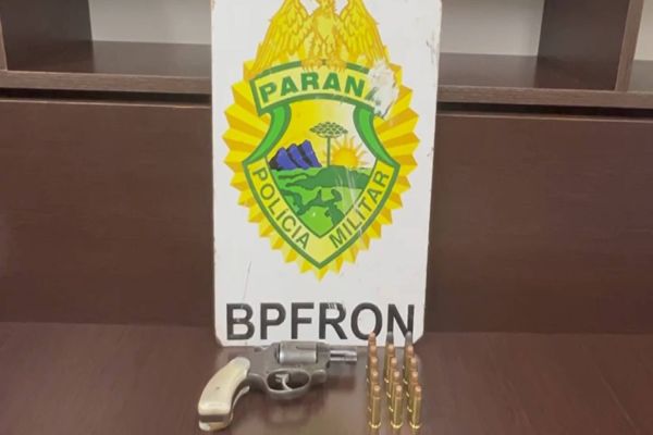 BPFRON e PF apreendem revólver e munições em abordagem na BR-277 em Santa Tereza do Oeste