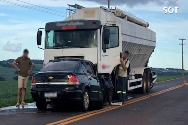 Motorista morre em colisão frontal na PR-317 entre Toledo e Ouro Verde do Oeste