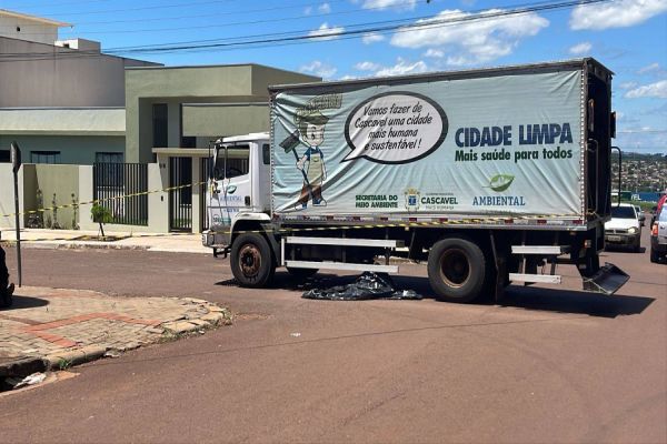 Mulher morre após ser atropelada por caminhão no Jardim Lupatini em Cascavel