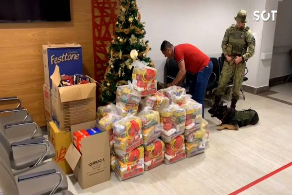 Imagem referente a notícia: BPFRON e Grêmio K9 Fronteira unem forças em prol do Hospital do Câncer de Cascavel