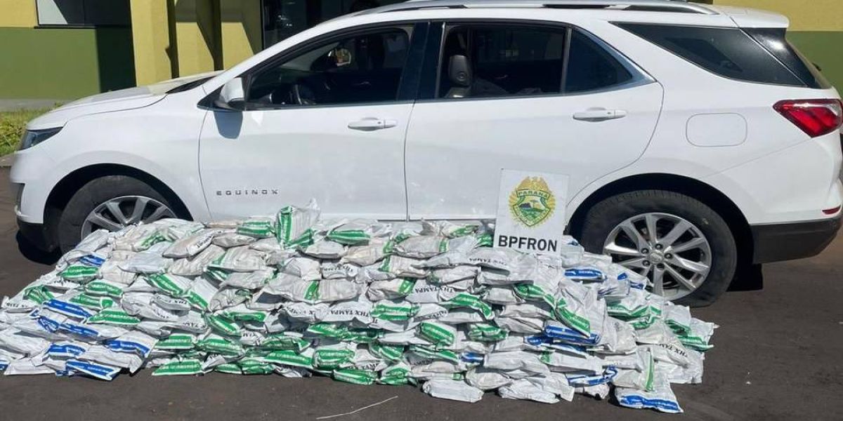 BPFRON apreende mais de 400kg de agrotóxicos em veículo na PR-323