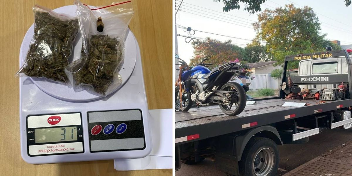 Dupla usando drogas é abordada pela Polícia Militar no Bairro Brasmadeira