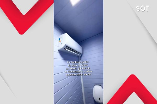 Banheiros públicos com ar-condicionado fazem sucesso no litoral do Paraná e viralizam nas web