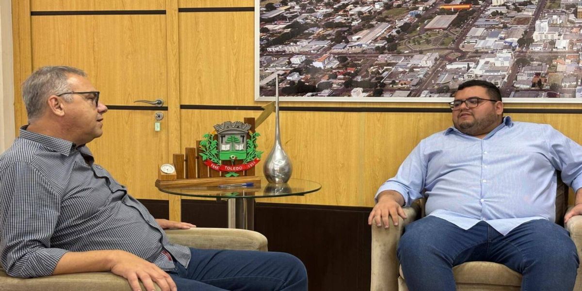Presidente da Câmara de Vereadores de Toledo visita prefeito e prega diálogo