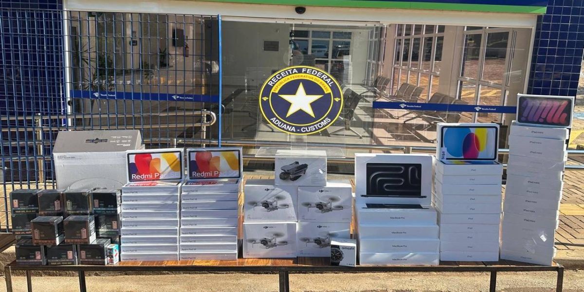 Receita Federal apreende mais de 300 mil reais em mercadorias irregulares na BR-277