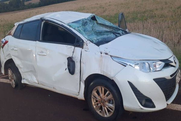 Forte colisão de trânsito é registrada na PR-239, no trecho entre Bragantina e Assis Chateaubriand