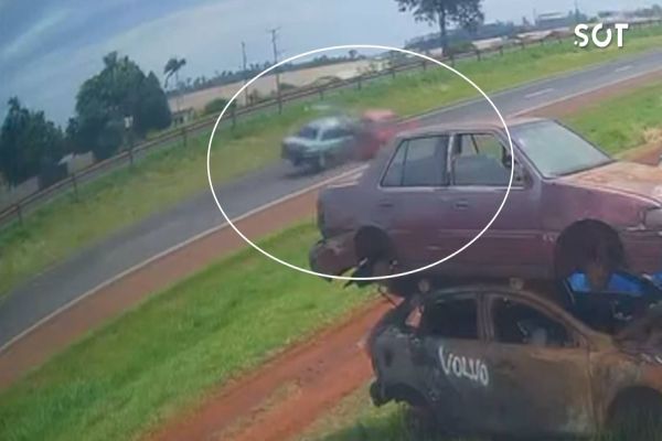 Forte colisão traseira é registrada na BR-277 em São Miguel do Iguaçu; Três pessoas ficaram feridas