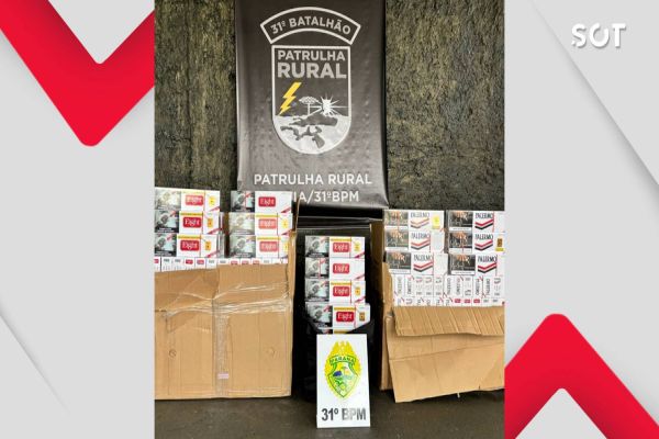 Patrulha Rural da PM apreende cigarros contrabandeados em Corbélia