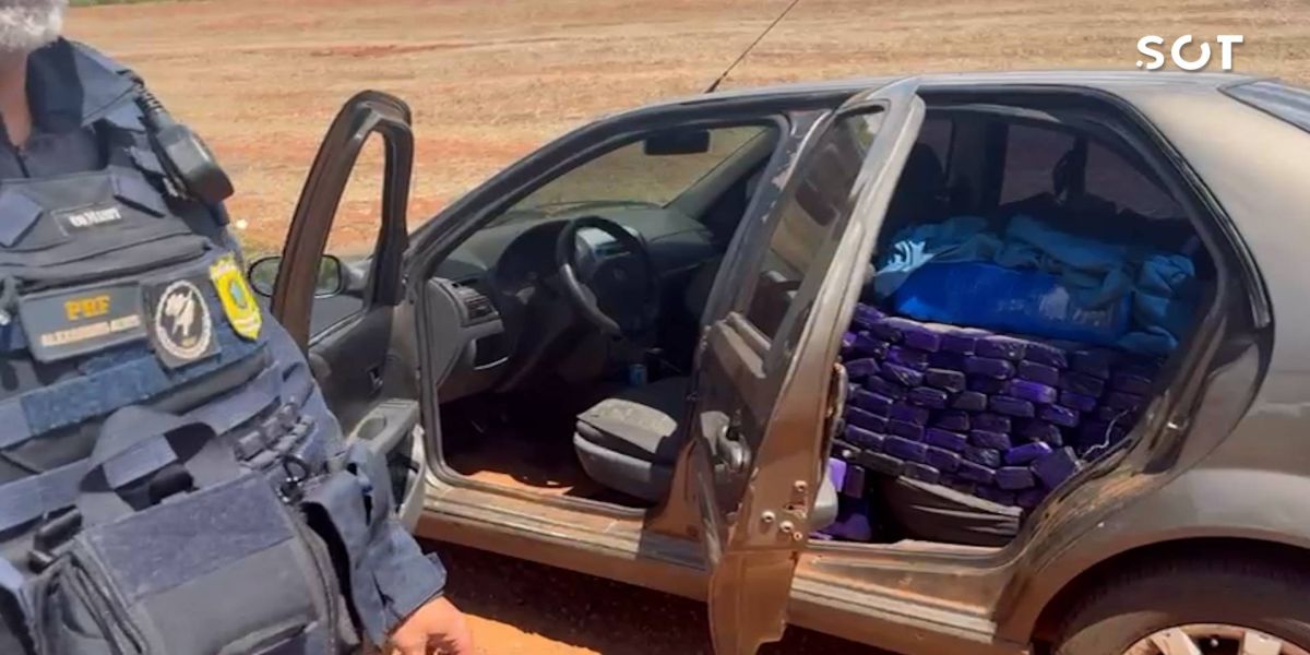 PRF apreende 712 kg de maconha após perseguição em rodovia paranaense