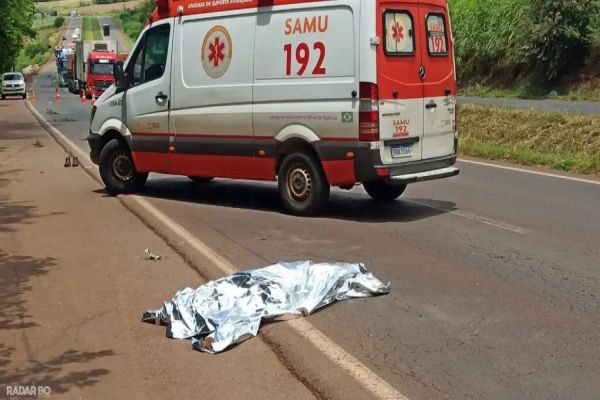 Homem de 48 anos perde a vida após ser atropelado na BR-163 entre Toledo e Cascavel