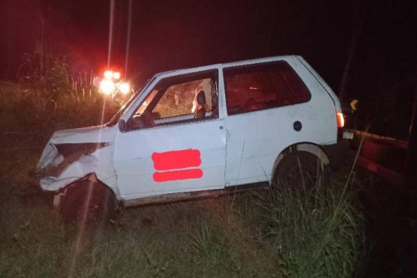Motorista embriagado causa acidente na PR-239, entre Novo Sarandi e Quatro Pontes