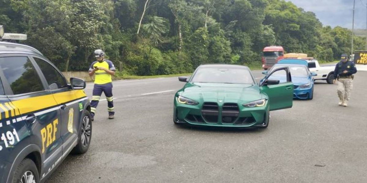 Motoristas de BMWs são flagrados fazendo manobras perigosas e evasão de pedágio na BR-101