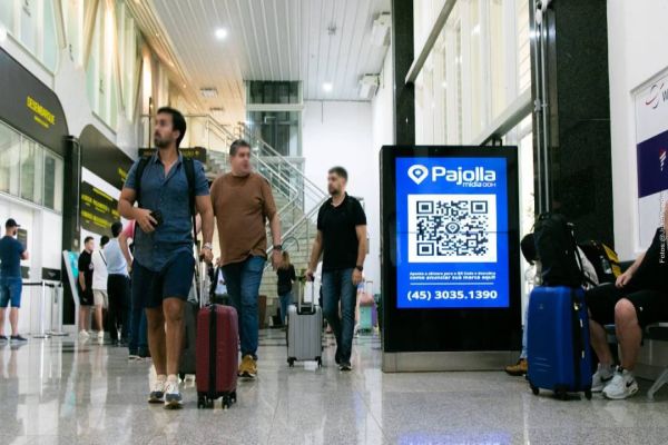 Aeroporto de Cascavel passa a ter mídia digital de 1º mundo