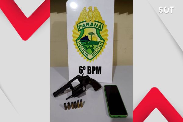 PM apreende arma de fogo e prende homem embriagado após disparos em Catanduvas