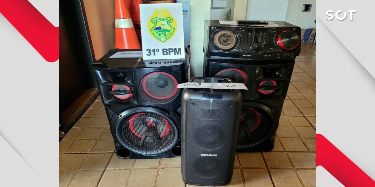 Polícia Militar acaba com som alto no Jardim Vera Lúcia em Corbélia