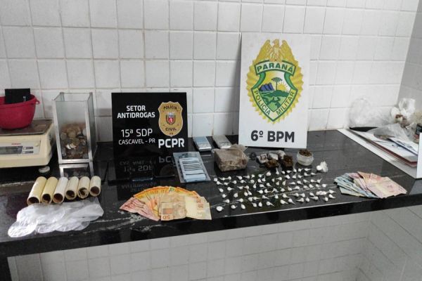 Cães farejadores auxiliam em operação que desarticula ponto de tráfico no Jardim Veneza