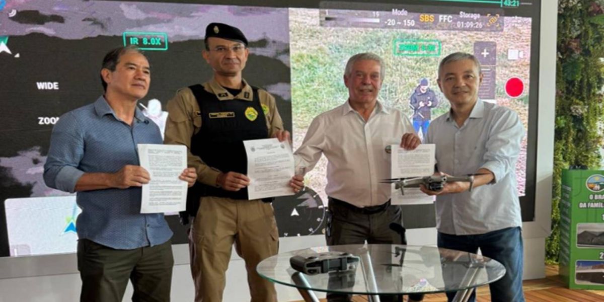 Cascavel recebe doação de drone para reforçar segurança pública