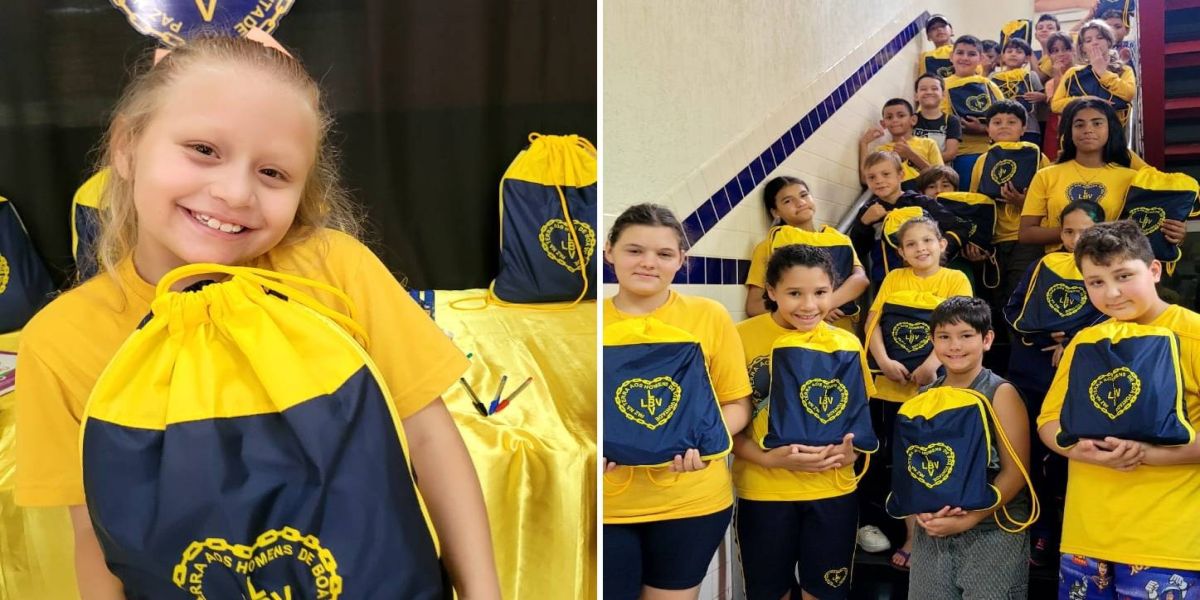 LBV beneficia crianças e adolescentes com entrega de kits pedagógicos em Cascavel