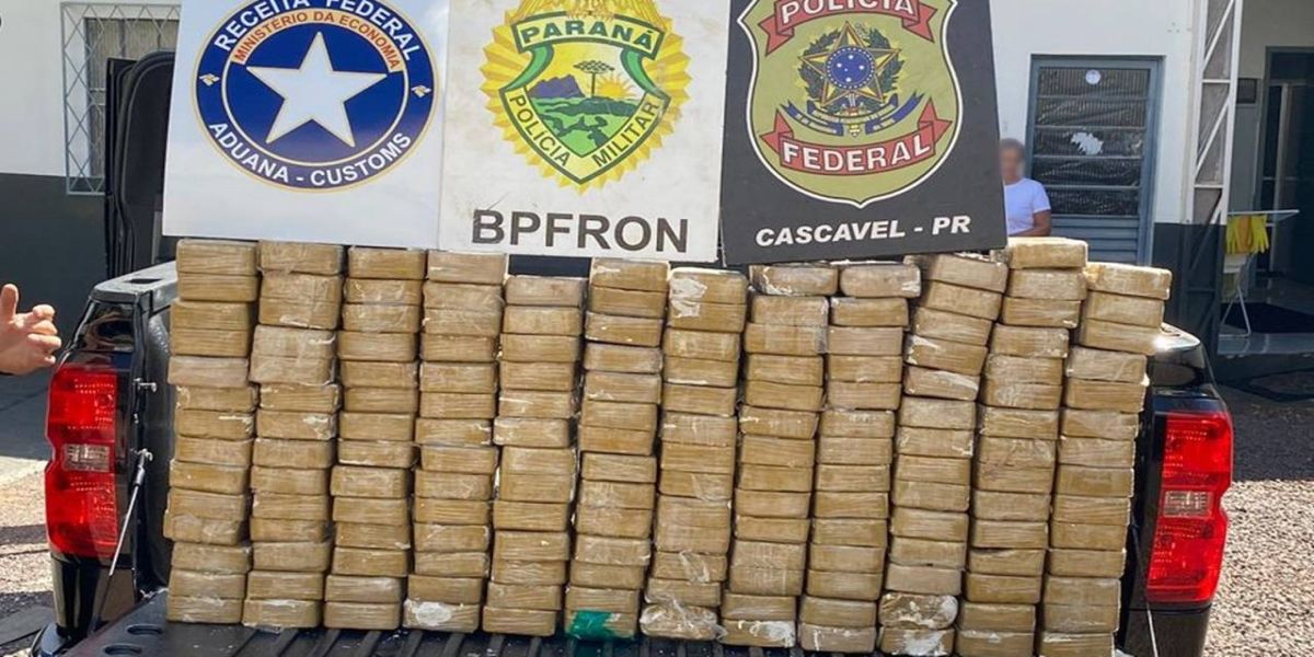 Ação conjunta da PF e BPFRON resulta na apreensão de 176 kg de crack em Vera Cruz do Oeste