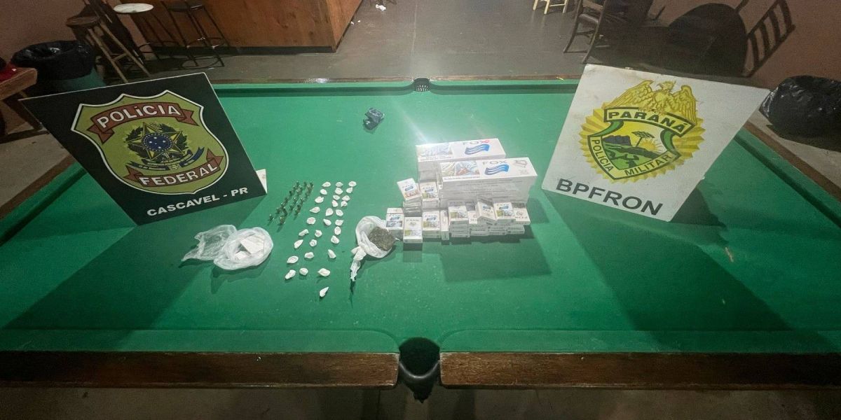 Forças de Segurança apreendem drogas e munições em operação em Vera Cruz do Oeste