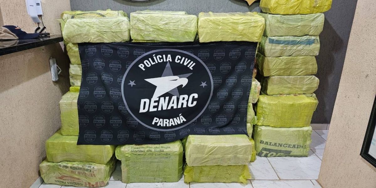 PCPR apreende mais de 980 quilos de maconha e prende quatro em flagrante em São Miguel do Iguaçu