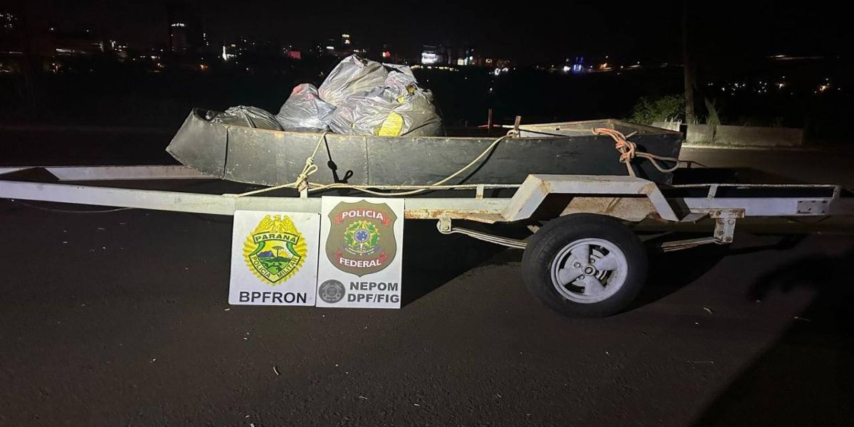 PF e PM prendem quatro por tráfico internacional de drogas no Rio Paraná