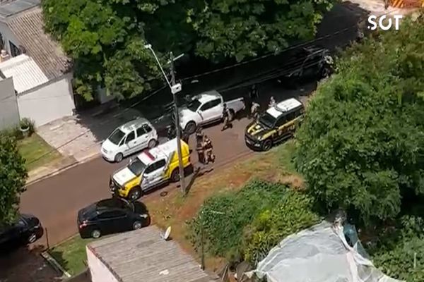 Aeronave da PM auxilia na apreensão de mais de 750 Kg de maconha em Cascavel