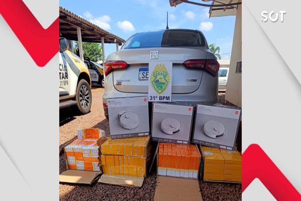 Polícia Militar apreende 181 aparelhos eletrônicos em Jesuítas
