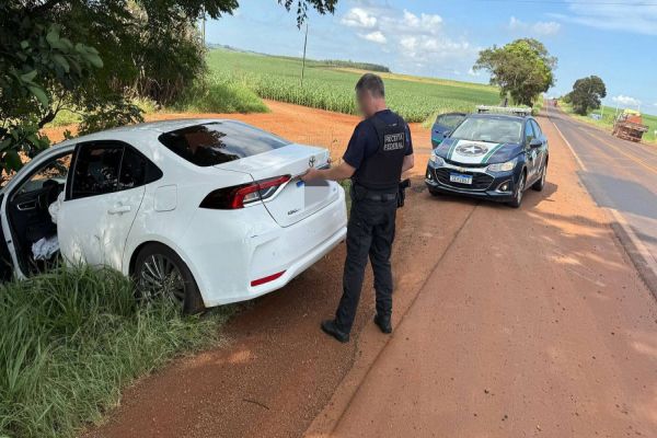 Receita Federal apreende carga de cigarros eletrônicos após perseguição e acidente na BR-369