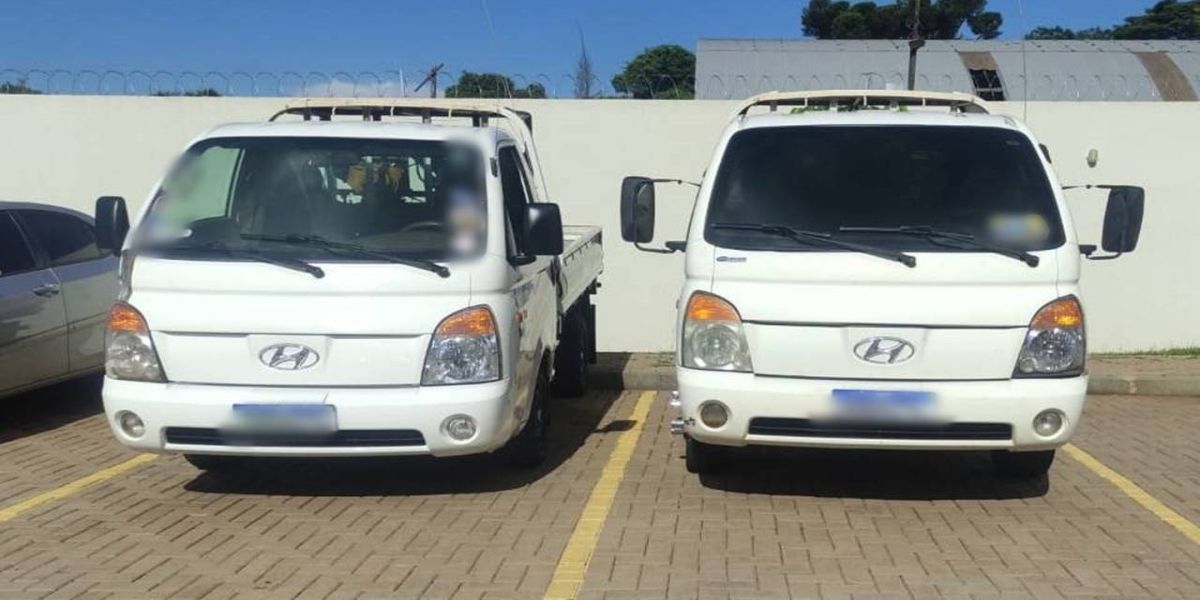 Guarda Municipal apreende caminhões com placas duplicadas em Cascavel