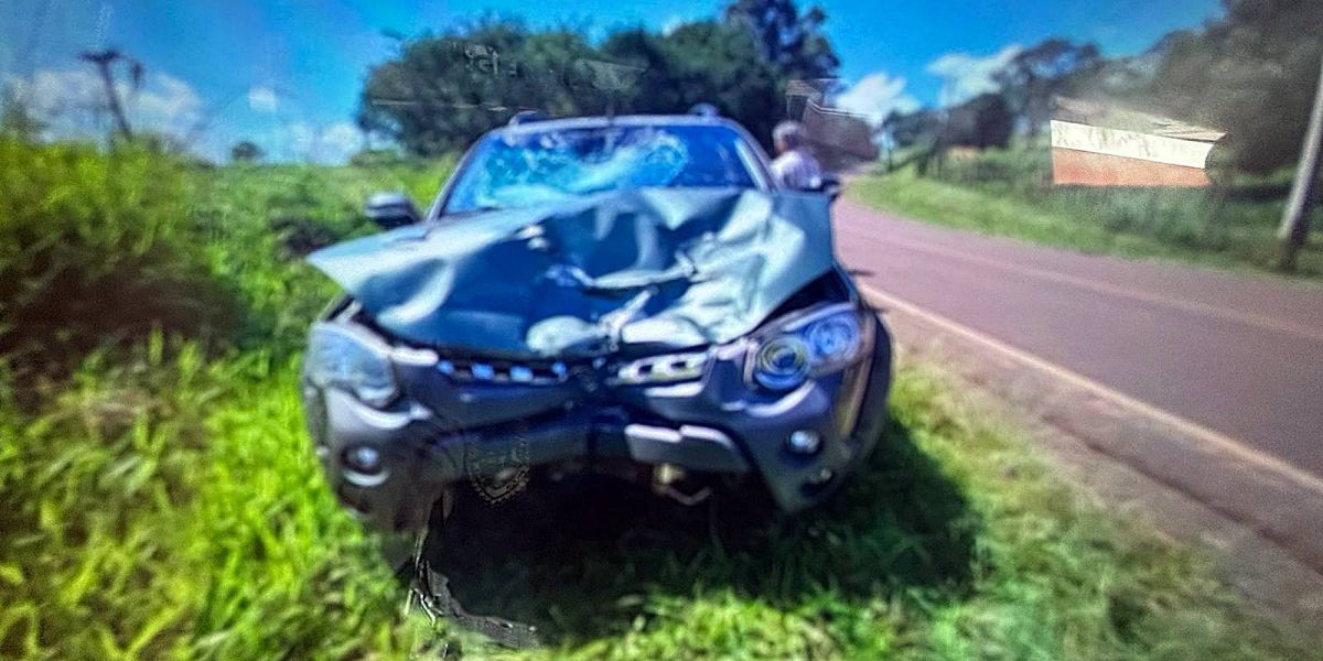 Motociclista sofre politraumatismo após violenta colisão frontal na PR-180 em Cascavel