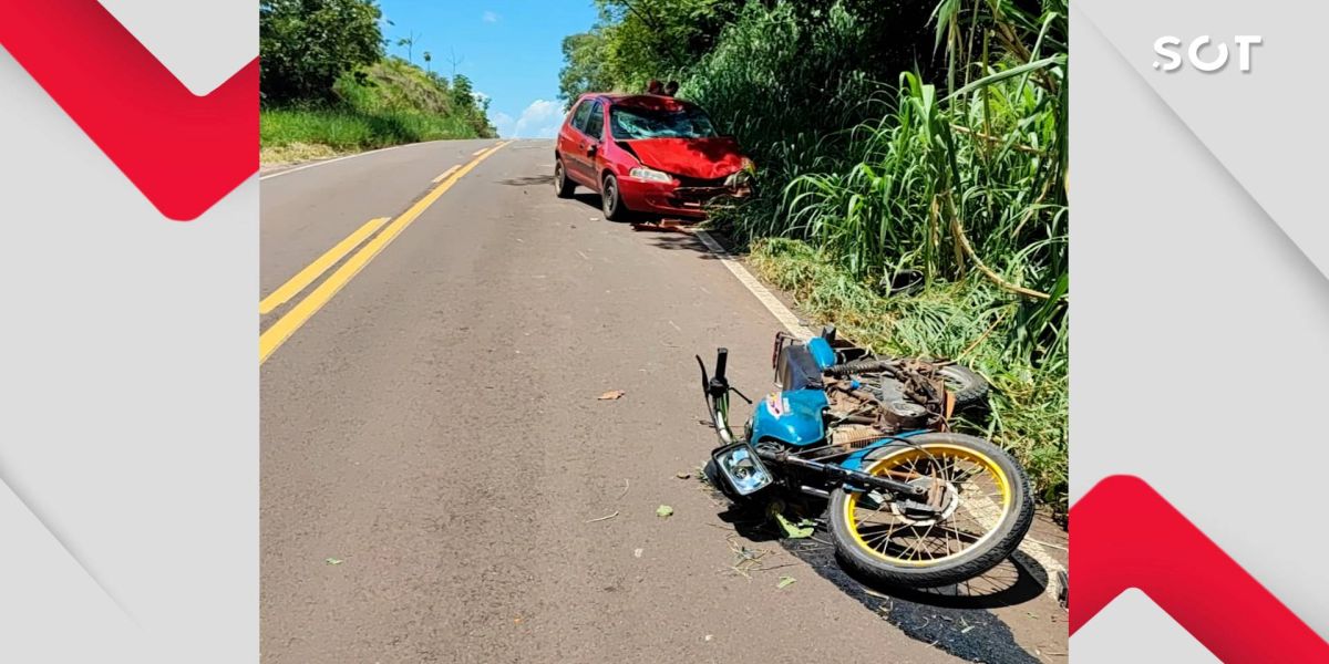 Motociclista de 58 anos morre em forte colisão de trânsito na PR-364 em Altamira do Paraná