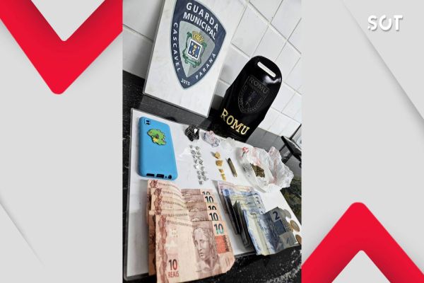 Guarda Municipal apreende drogas e detém três suspeitos na Praça Getúlio Vargas em Cascavel