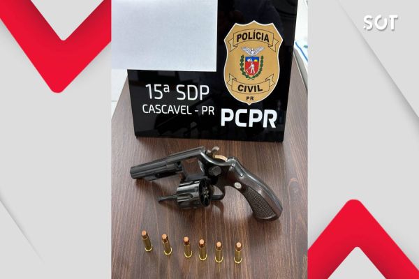 Polícia Civil apreende arma de fogo e prende homem por posse ilegal em Cascavel