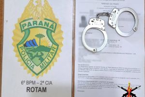Imagem referente à notícia: ROTAM cumpre mandado de prisão por roubo em Campo Bonito