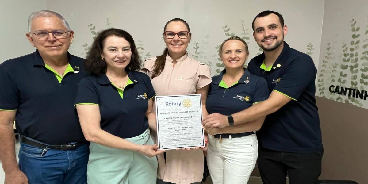 Rotary Club Cascavel Leste entrega reforma de salas de amamentação para Banco de Leite do HUOP