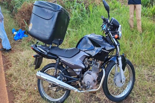 Colisão traseira na PR-317 deixa motociclista ferido em Toledo