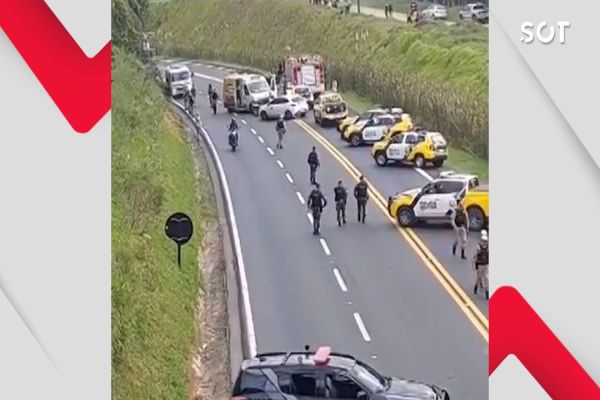 Tenente da PM morre em acidente de moto no Contorno Norte, em Curitiba