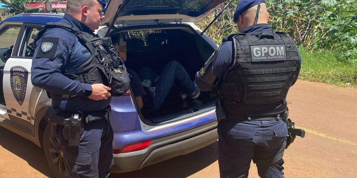 Guarda Municipal prende homem com mandado de prisão em aberto por roubo no Bairro Santa Cruz