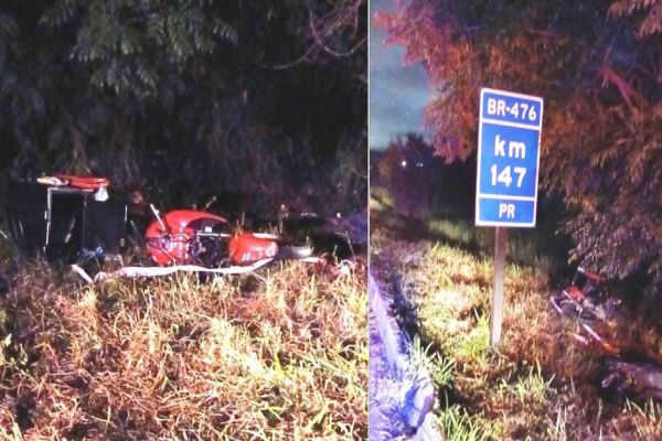 Motoboy de 22 anos morre após mal súbito e queda na Rodovia do Xisto