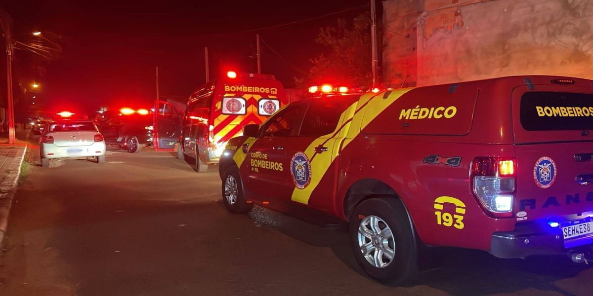 Homem fica ferido após ser alvejado por disparos de arma de fogo no Bairro Interlagos, em Cascavel