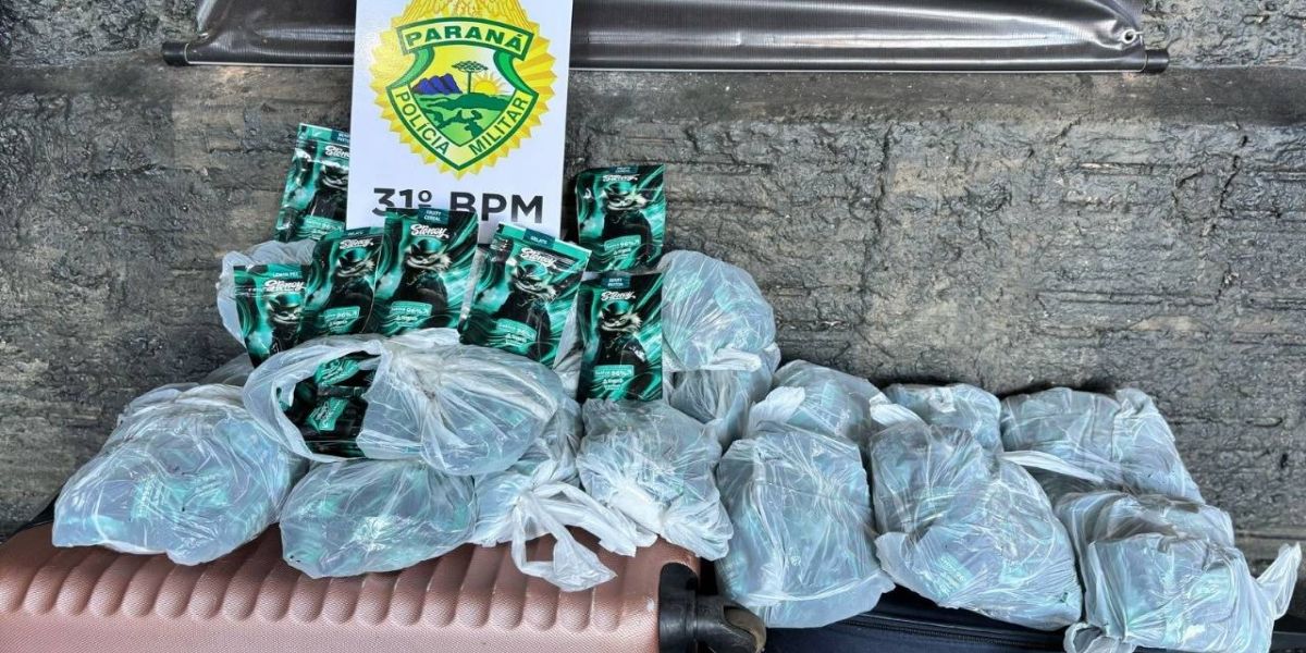 Menor é apreendida com 400 cigarros eletrônicos de THC em ônibus na região oeste do Paraná