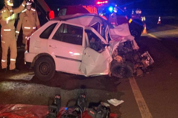 Duas pessoas morrem em grave acidente na BR-369 entre Cascavel e Corbélia
