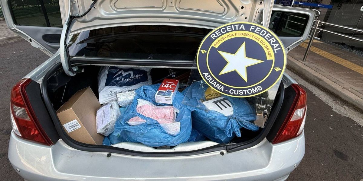 Receita Federal apreende R$ 213.600 em mercadorias ilícitas em fiscalização na BR-277 no oeste do PR